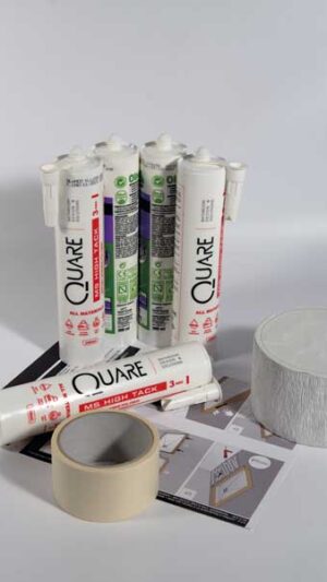 <b>Kit C</b> Sistema di impermeabilizzazione e incollaggio per piatti doccia