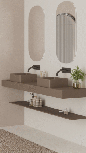 <b>Trace</b> | Lavabo da appoggio – Colori speciali