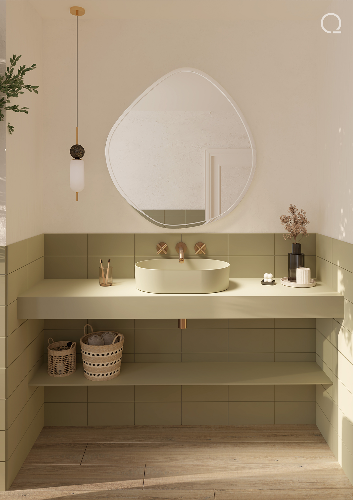 <b>Flow</b> | Lavabo da appoggio – Colori a scelta
