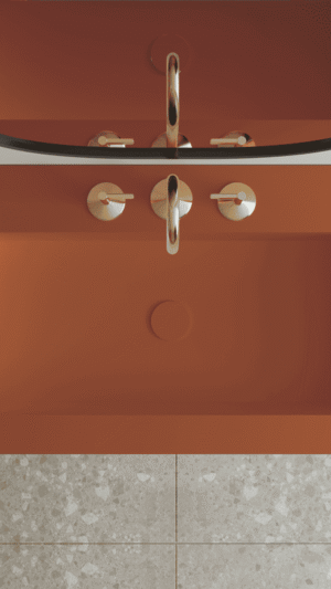 <b>Frame XL</b> | Piano con vasca integrata – Colori speciali